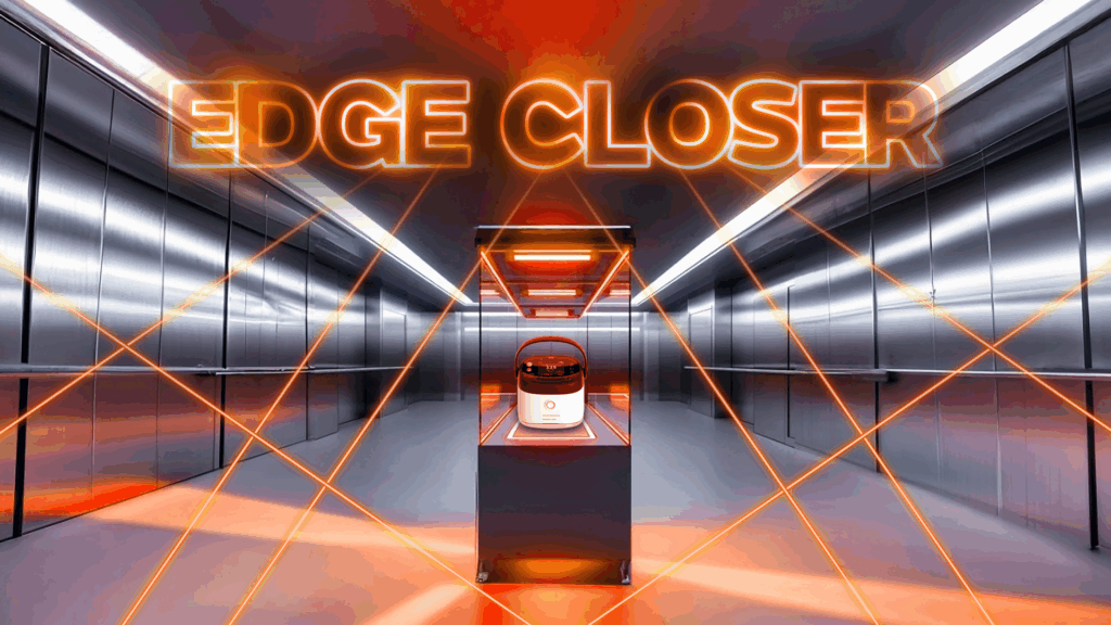 Product Launch Concept Art for a wound care device. Laser cage to attract footfall to a conference stand